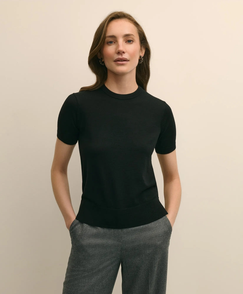 Ultimate Merino Wool Short-Sleeve Sweater Shell | Brooks Brothers online shop