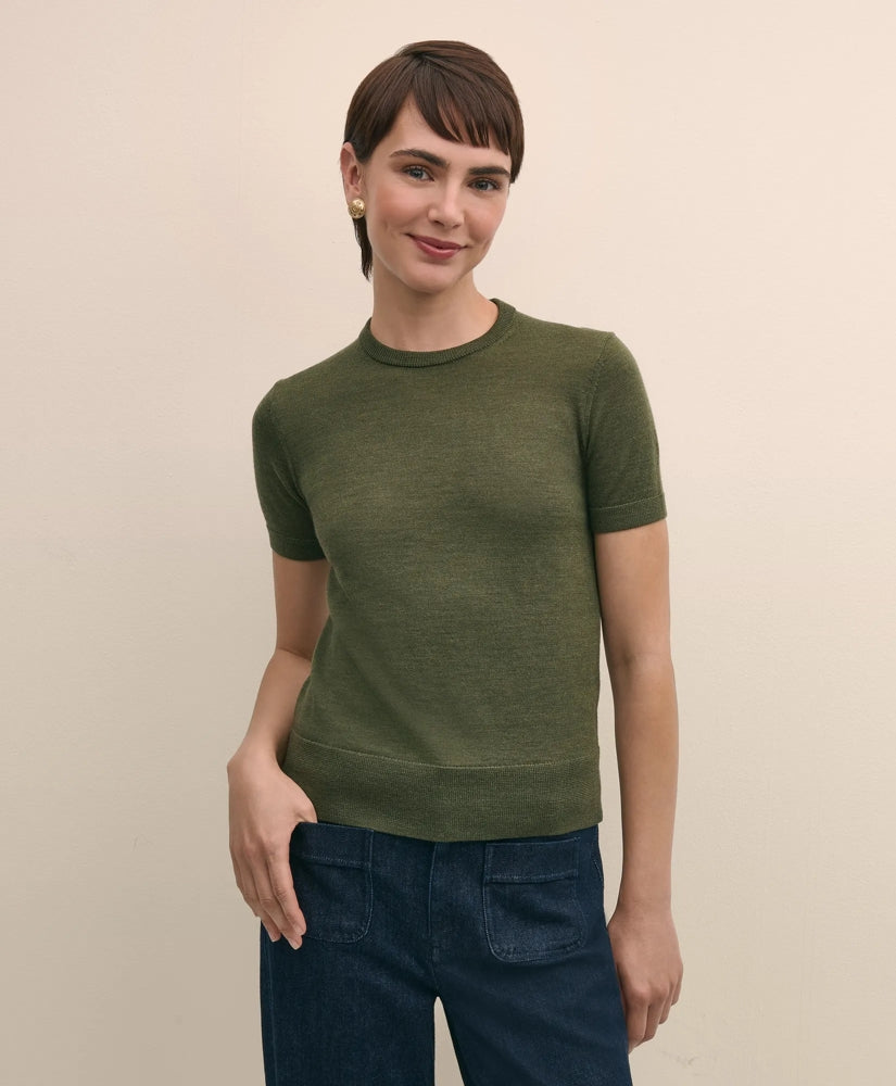 Ultimate Merino Wool Short-Sleeve Sweater Shell | Brooks Brothers sale