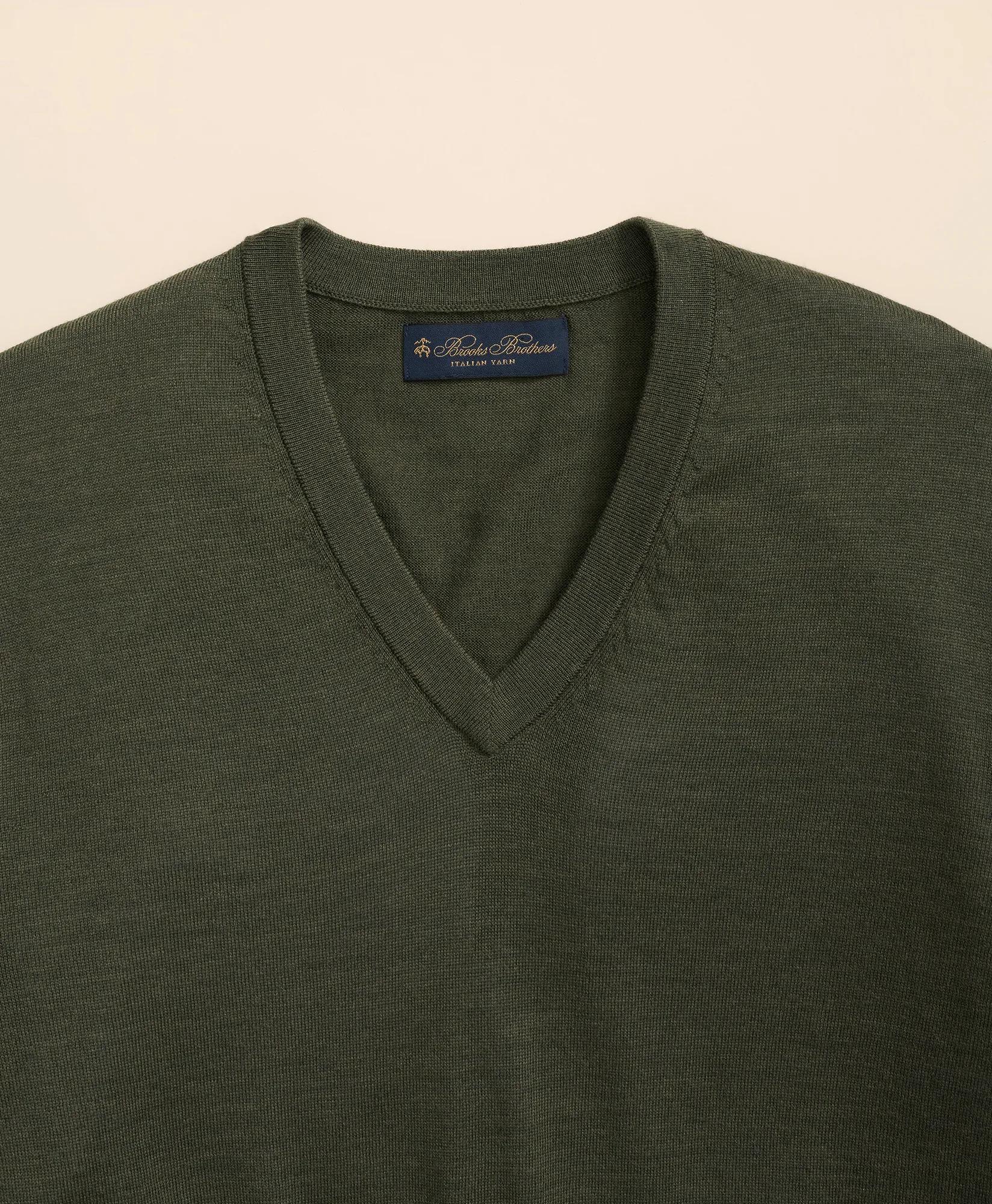 Ultimate Merino Wool V-Neck Sweater | Brooks Brothers discount
