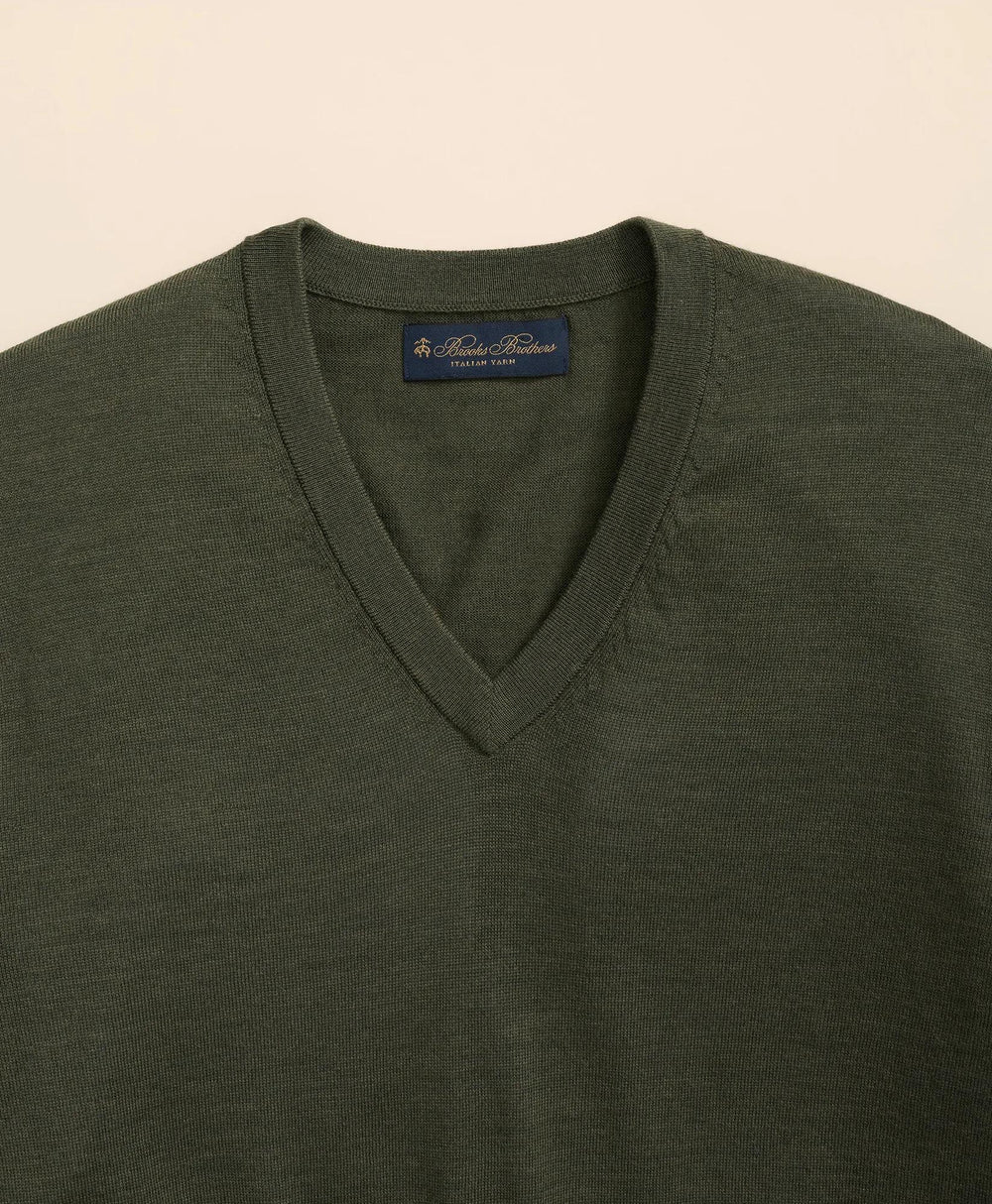 Ultimate Merino Wool V-Neck Sweater | Brooks Brothers discount