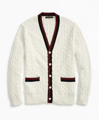 Vintage-Inspired Supima® Cotton Tennis Cardigan | Brooks Brothers sale