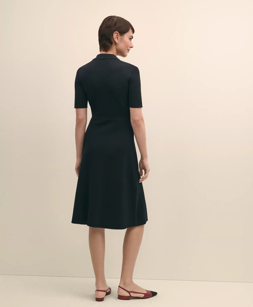 Viscose Polo Knit Dress | Brooks Brothers for sale