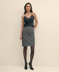 V-Neck Camisole in Washable Silk Charmeuse | Brooks Brothers online shop