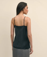 V-Neck Camisole in Washable Silk Charmeuse | Brooks Brothers online shop