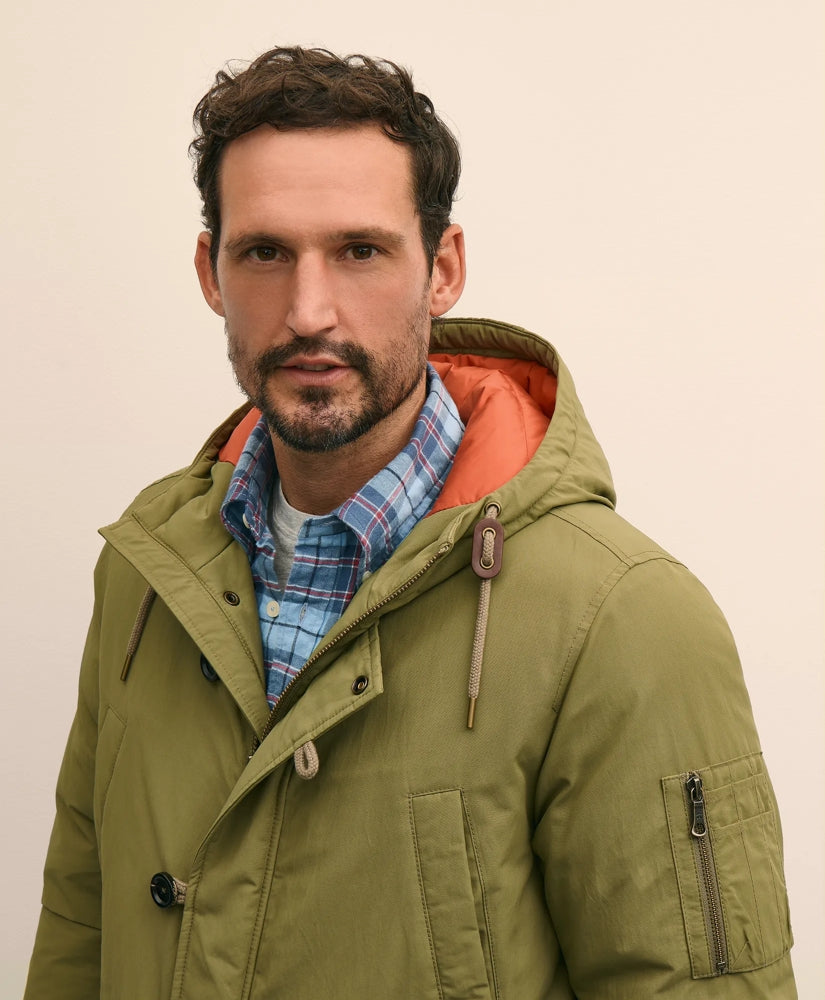 Water-Resistant Down Hooded Parka | Brooks Brothers cheap