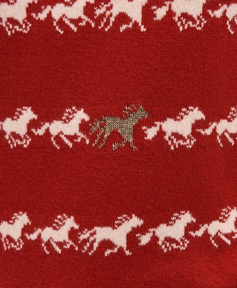 Women's Lunar New Year Merino-Wool-Blend Crewneck Sweater | Brooks Brothers online