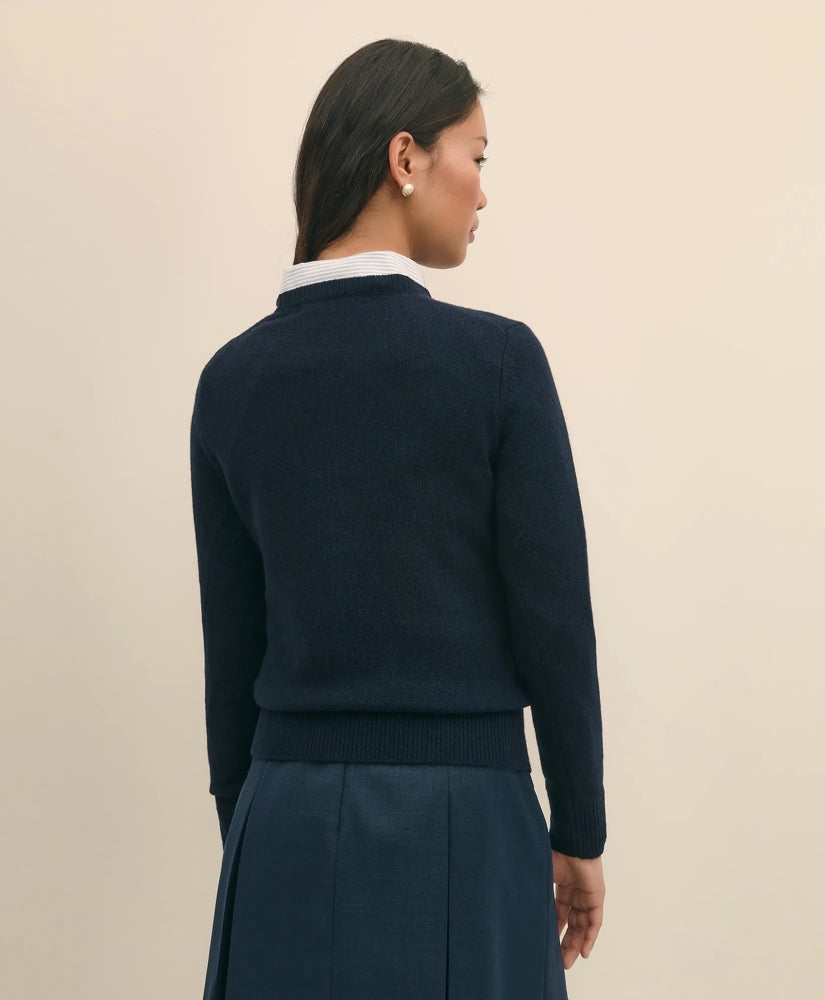Women's Lunar New Year Merino-Wool-Blend Intarsia Crewneck Sweater | Brooks Brothers cheap