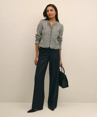 Boucle Zip-Front Jacket | Brooks Brothers online