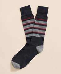 Wool-Blend Cap Toe Striped Socks | Brooks Brothers discount