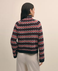 Wool Blend Funnel-Neck Fair Isle Sweater | Brooks Brothers sale