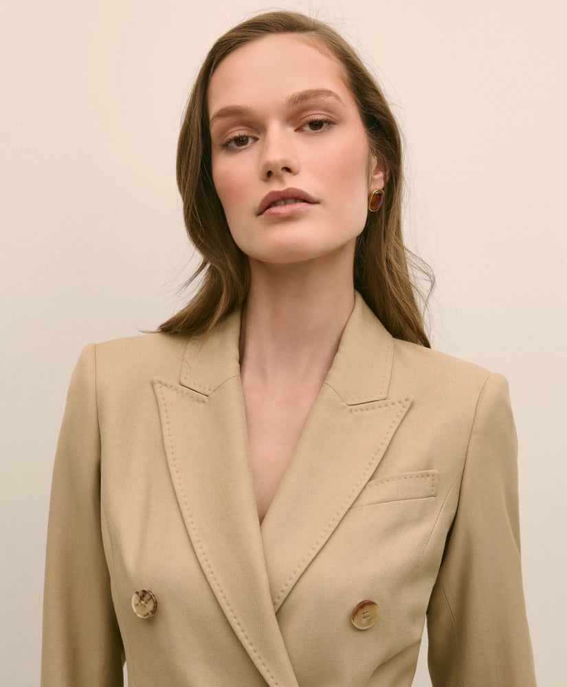Wool-Blend Peak Lapel Double-Breasted Jacket | Brooks Brothers discount