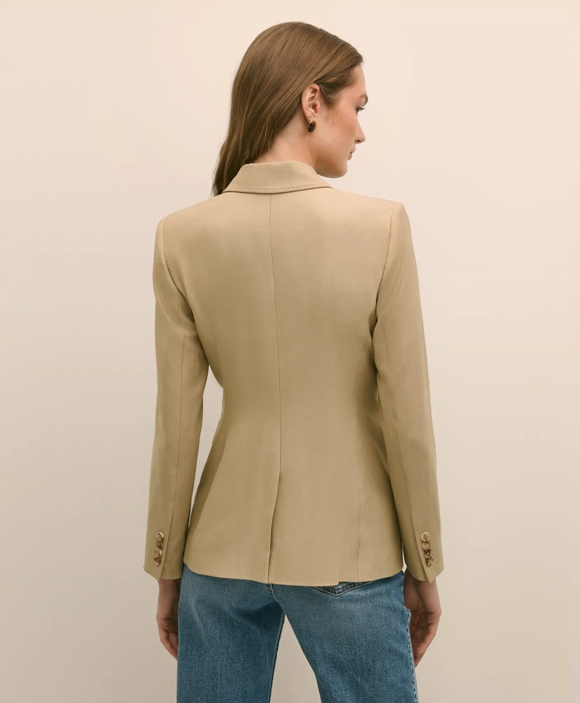 Wool-Blend Peak Lapel Double-Breasted Jacket | Brooks Brothers discount