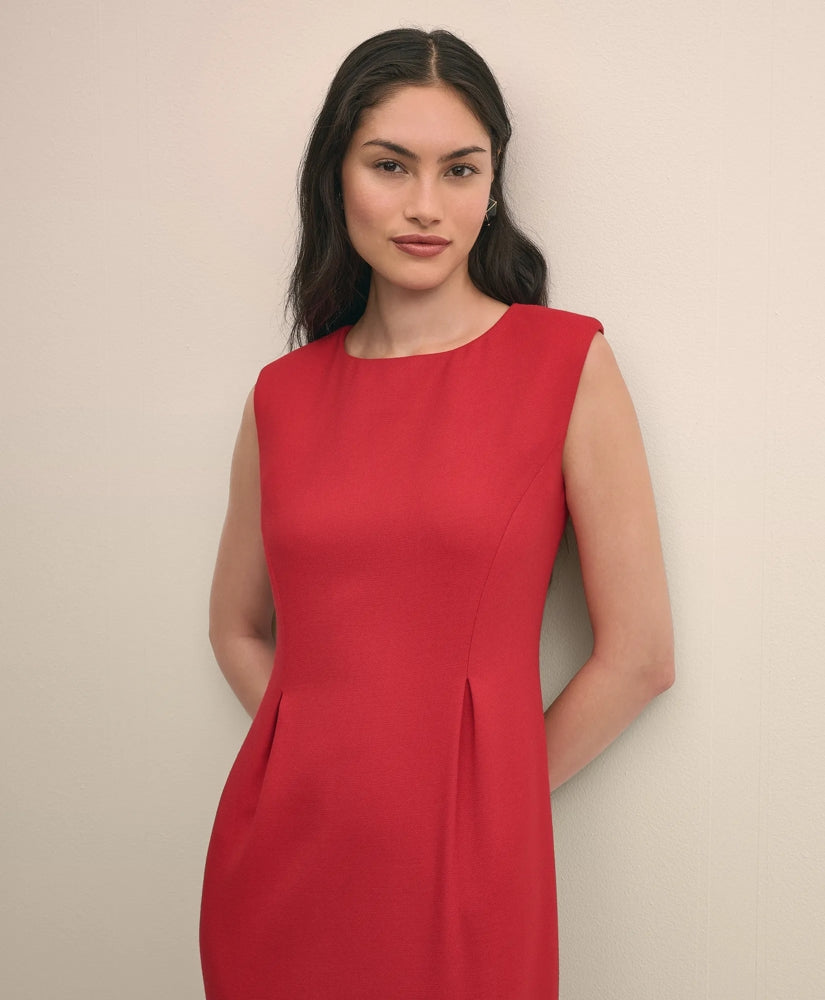 Wool Blend Tulip Sheath Dress | Brooks Brothers for sale
