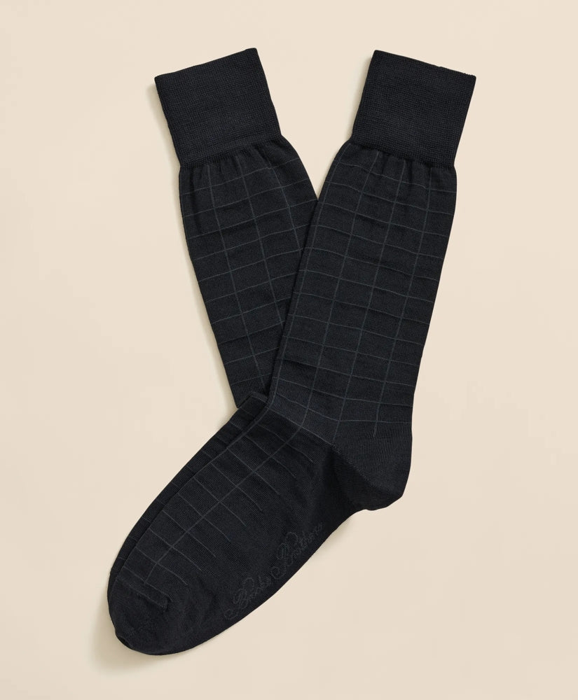 Wool-Blend Windowpane Socks | Brooks Brothers for sale