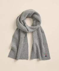 Wool-Cashmere Blend Ribbed Scarf | Brooks Brothers online