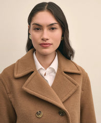 Wool Double-Faced Cropped Peacoat | Brooks Brothers online