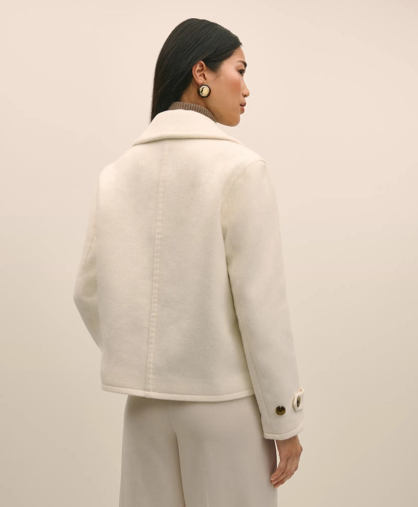 Wool Double-Faced Cropped Peacoat | Brooks Brothers sale