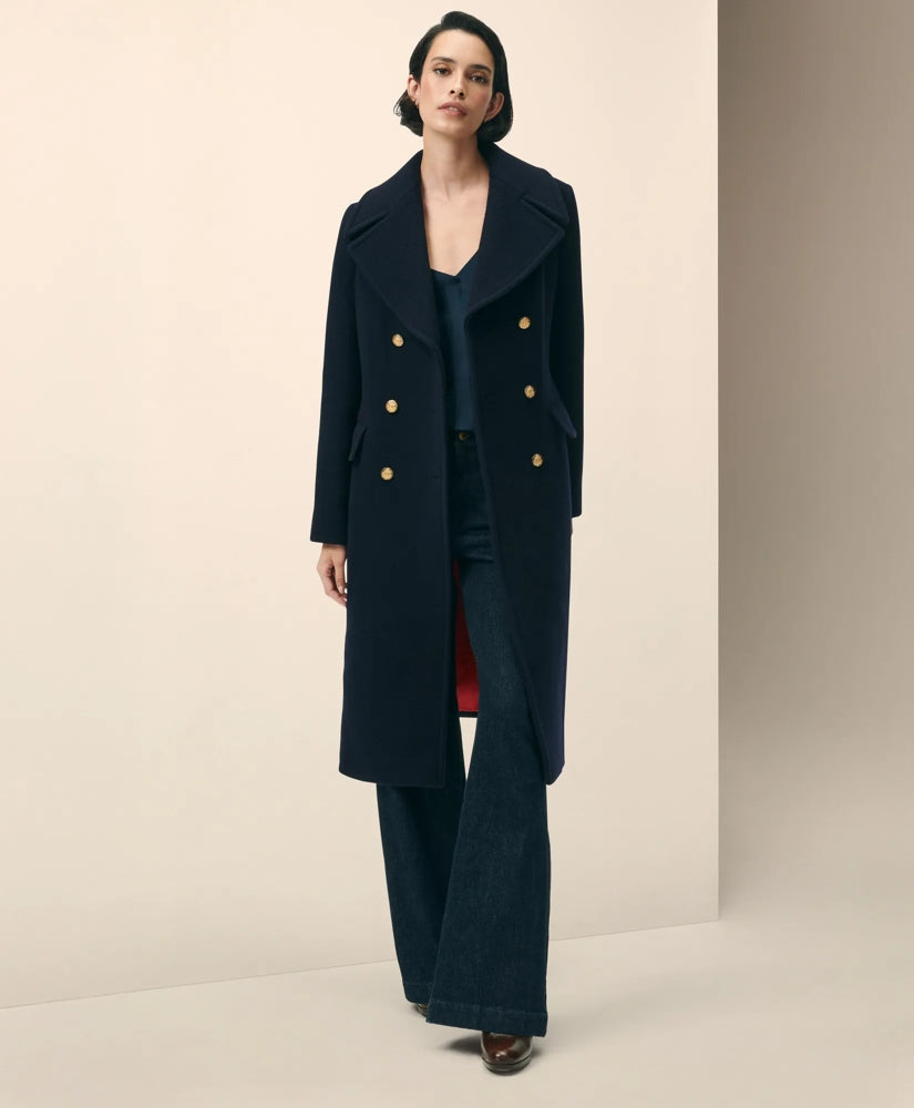 Wool Officer Coat | Brooks Brothers online shop