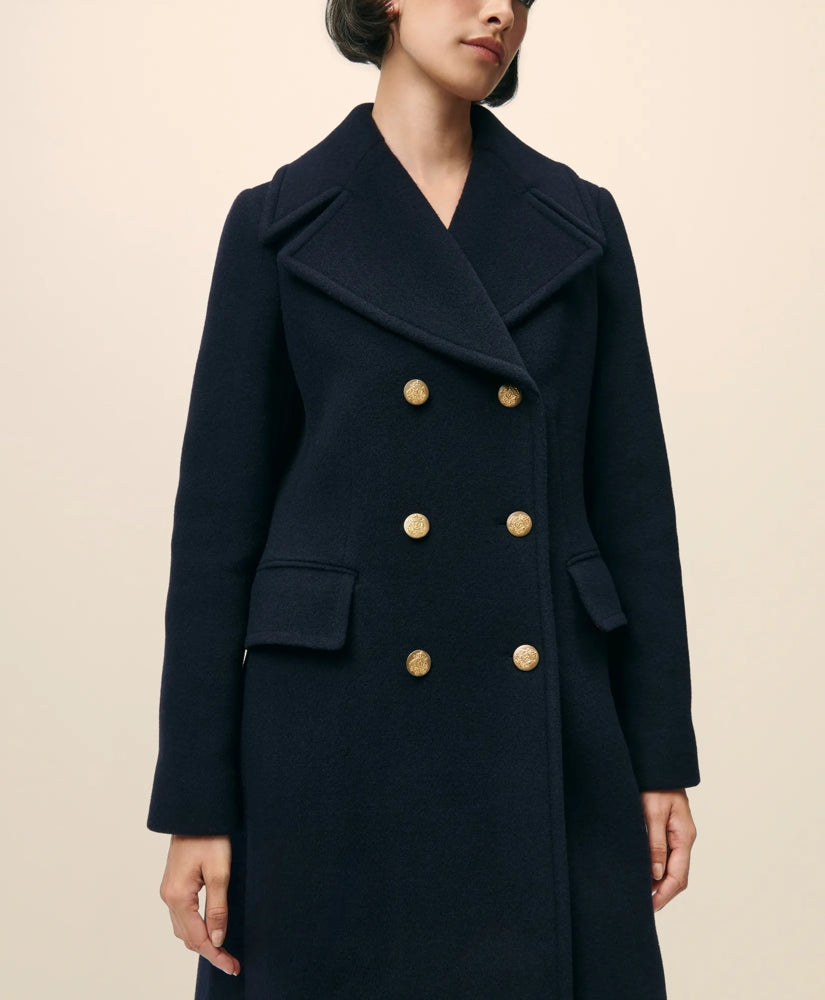 Wool Officer Coat | Brooks Brothers online shop