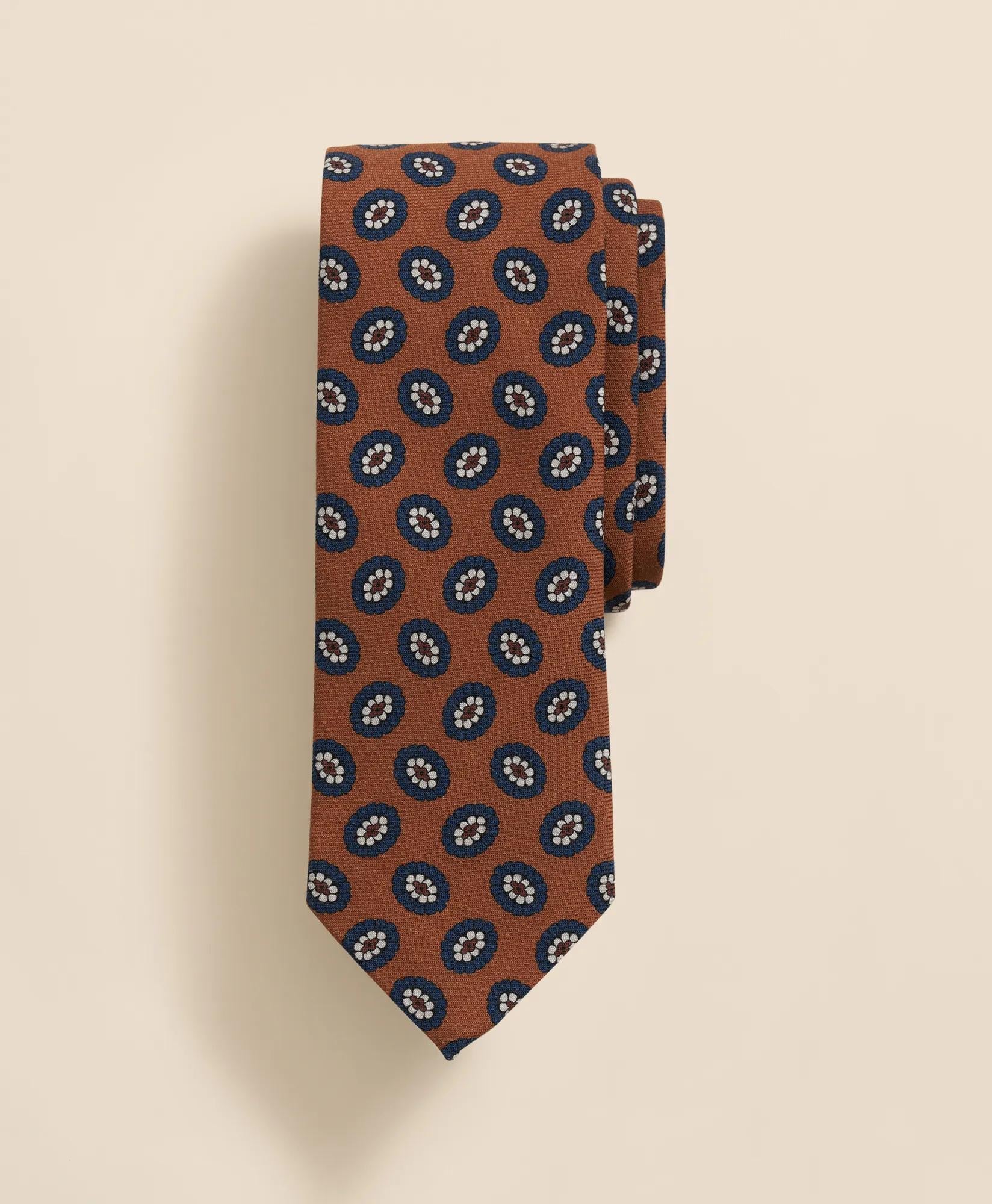 Wool Oval Flower Tie | Brooks Brothers online shop
