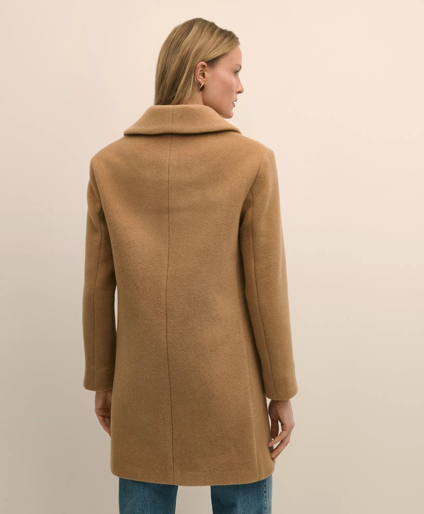 Wool Oversized Shawl Collar Coat | Brooks Brothers online shop
