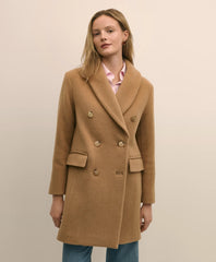 Wool Oversized Shawl Collar Coat | Brooks Brothers online shop
