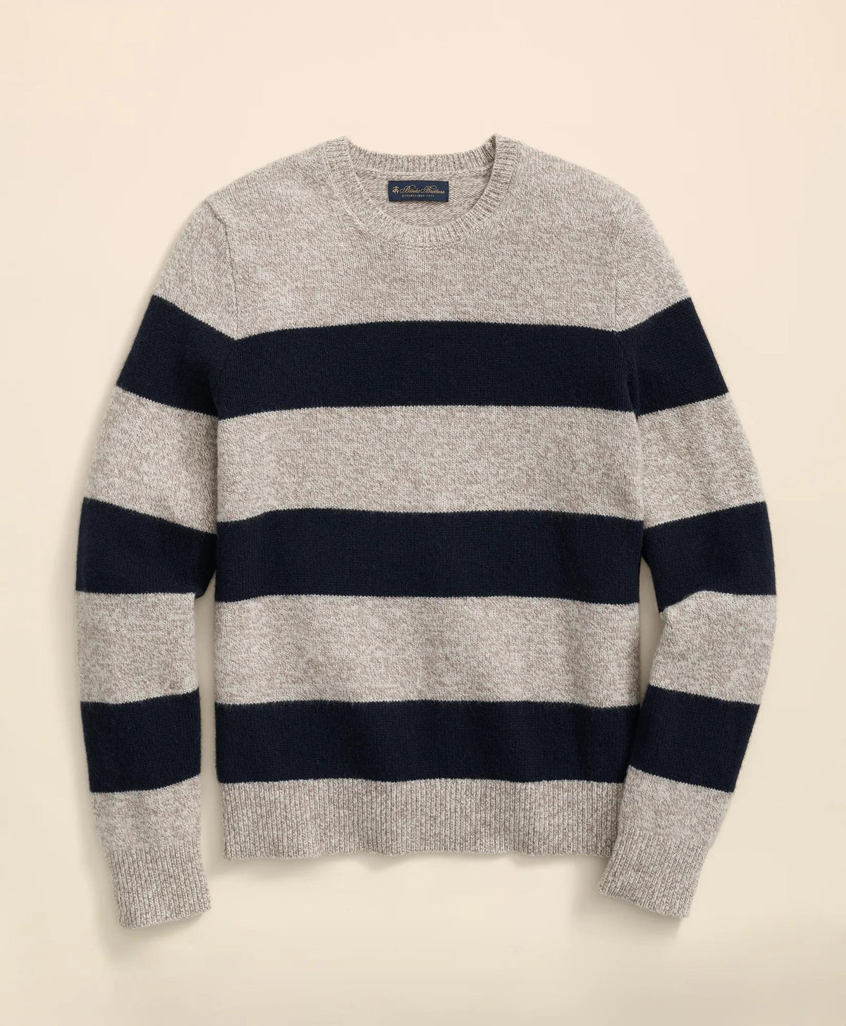 Wool Ragg Stripe Sweater | Brooks Brothers on sale