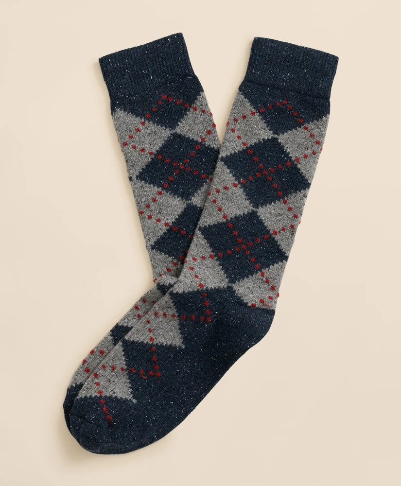Wool-Silk Blend Argyle Socks | Brooks Brothers sale