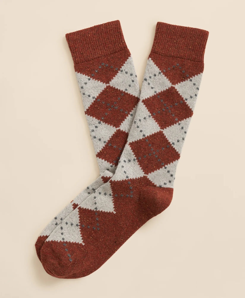 Wool-Silk Blend Argyle Socks | Brooks Brothers sale