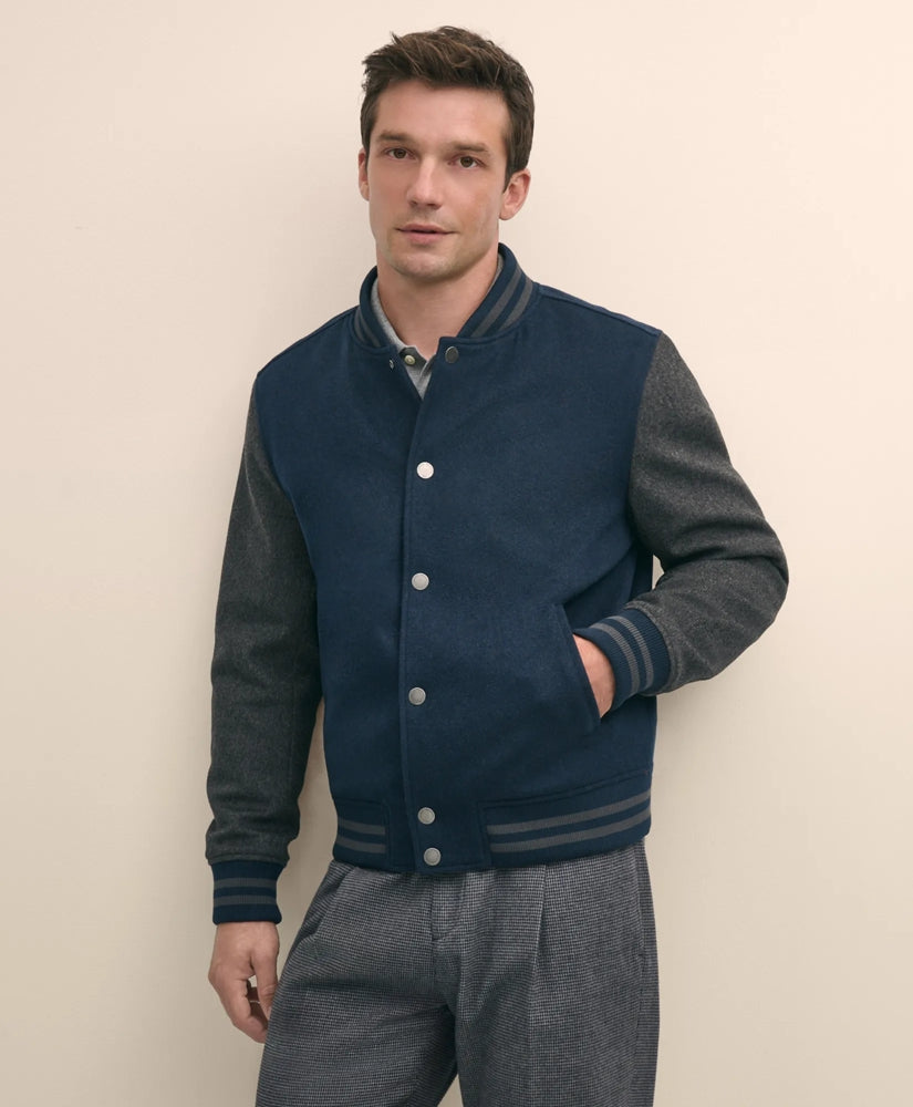 Wool Varsity Jacket | Brooks Brothers for sale