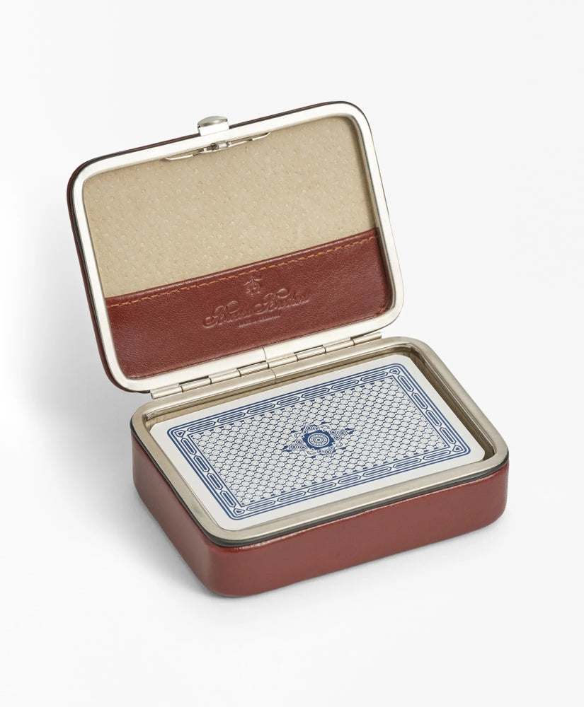 Travel Playing Cards With Calfskin Case | Brooks Brothers cheap