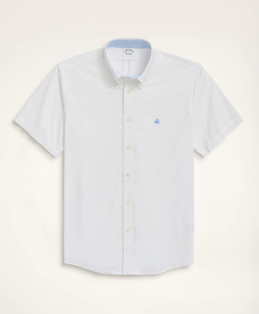 Stretch Non-Iron Oxford Button-Down Collar Short-Sleeve Sport Shirt | Brooks Brothers online shop