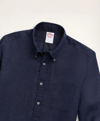 Big & Tall Sport Shirt, Irish Linen | Brooks Brothers on sale