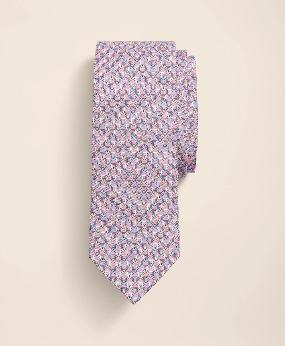 Silk Bit Link Motif Tie | Brooks Brothers on sale