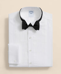 Stretch Supima® Cotton Broadcloth Wing Collar, Tuxedo Shirt | Brooks Brothers for sale