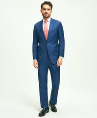 Traditional Fit Wool Sharkskin 1818 Suit | Brooks Brothers for sale
