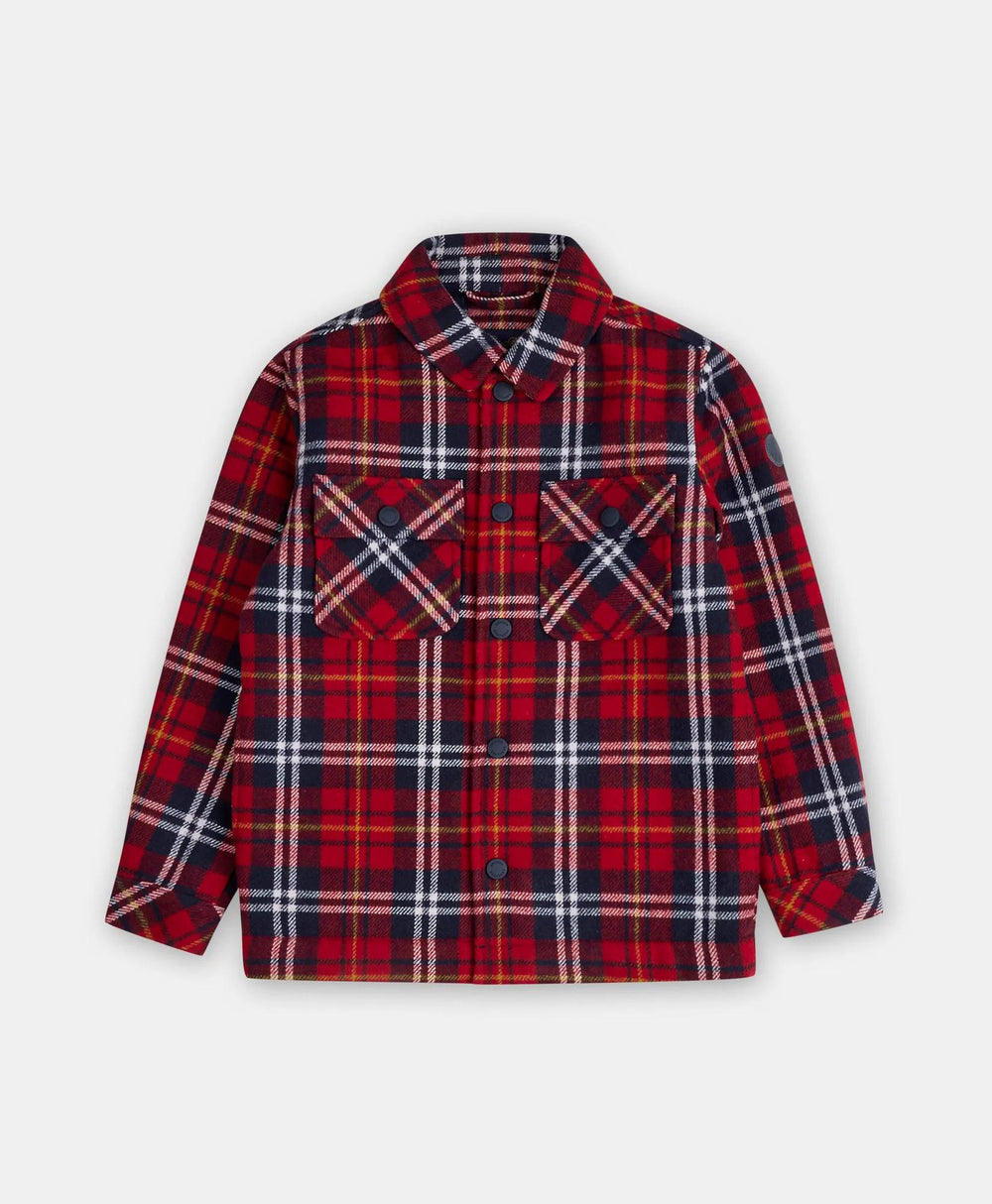 Boys Plaid Flannel Teddy Fleece Shirt Jacket | Brooks Brothers online