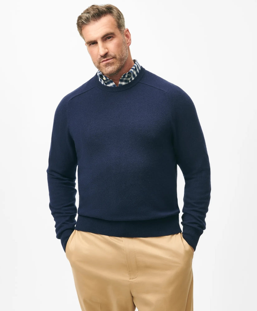 Big & Tall 3-Ply Cashmere Crewneck Sweater | Brooks Brothers sale