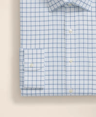 Brooks Brothers Explorer Collection Non-Iron Twill Ainsley Collar, Windowpane Dress Shirt | Brooks Brothers for sale