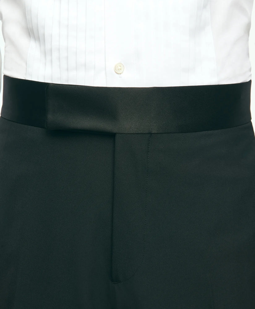 Black Fleece Tuxedo Pants in Wool-Silk | Brooks Brothers online shop