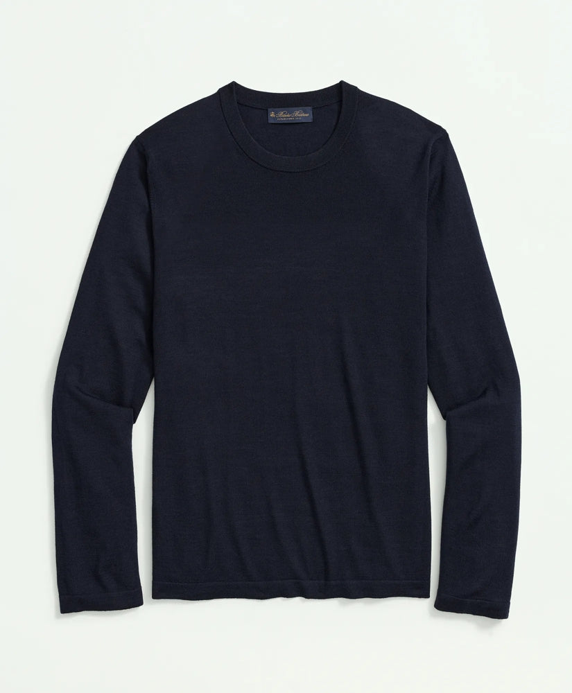 Lightweight Luxe All-Season Sweater, Crewneck | Brooks Brothers for sale
