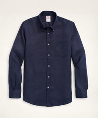 Big & Tall Sport Shirt, Irish Linen | Brooks Brothers on sale