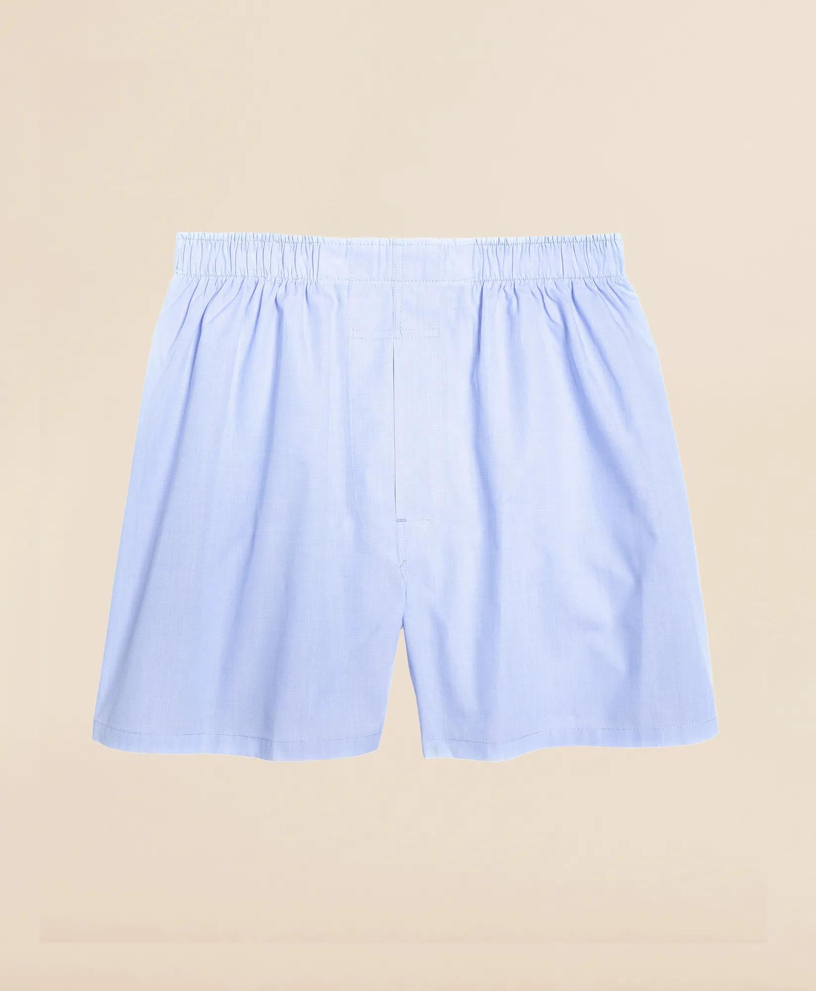 Cotton Broadcloth End-on-End Boxers | Brooks Brothers online shop