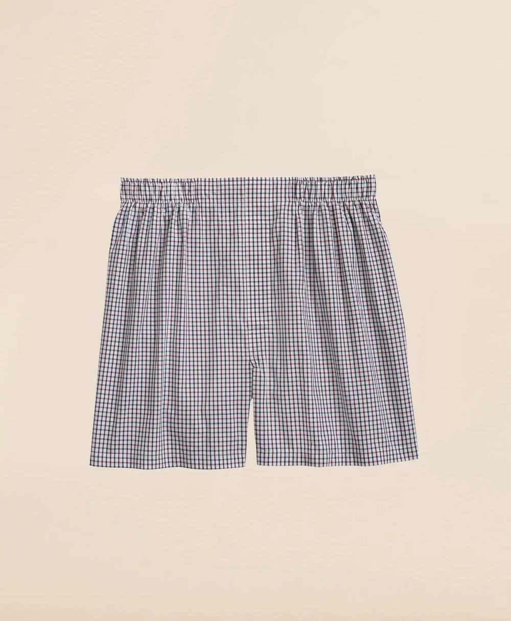Cotton Broadcloth Tattersall Boxers | Brooks Brothers online shop