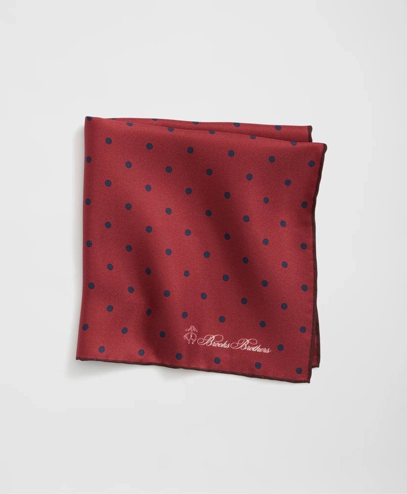 Small Dot Silk Pocket Square | Brooks Brothers online shop