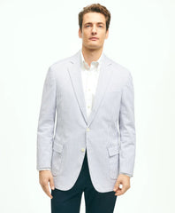 Classic Fit Stretch Cotton Seersucker Sport Coat | Brooks Brothers on sale
