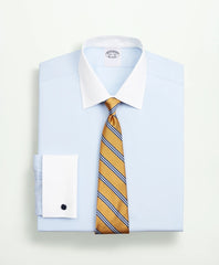 Stretch Supima® Cotton Non-Iron Pinpoint Oxford Contrast Ainsley Collar Dress Shirt | Brooks Brothers for sale