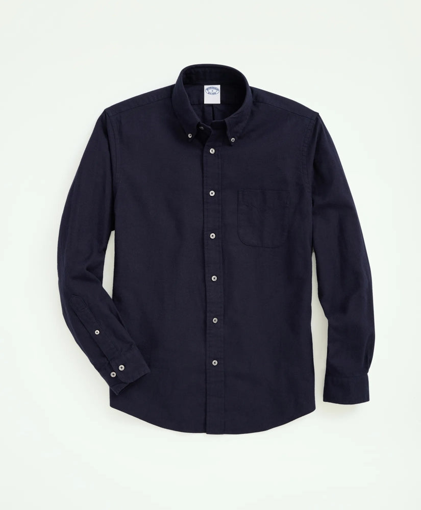 Portuguese Flannel Polo Button Down Collar Shirt | Brooks Brothers discount