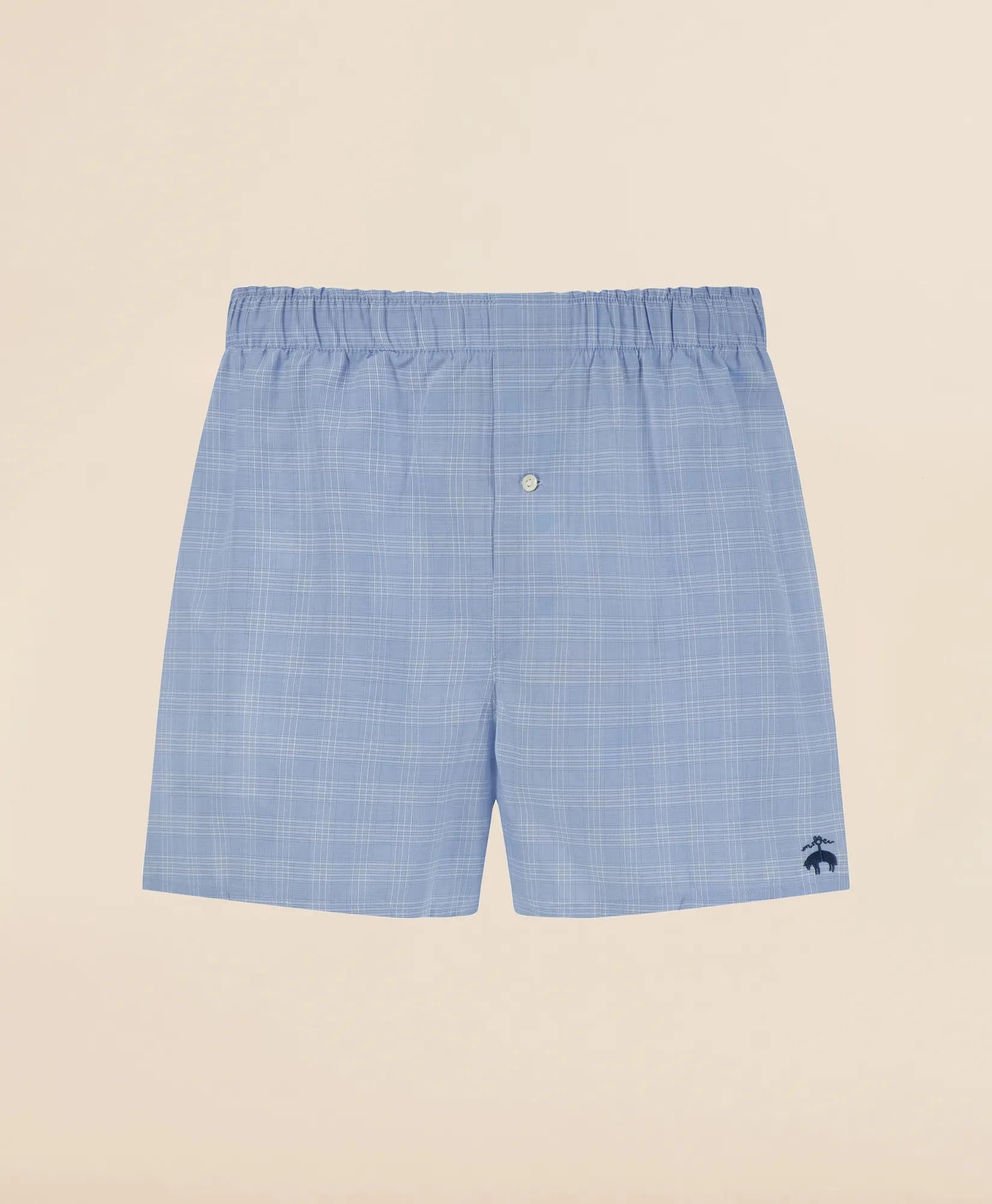 Slim Fit Cotton Broadcloth Check Boxers | Brooks Brothers discount