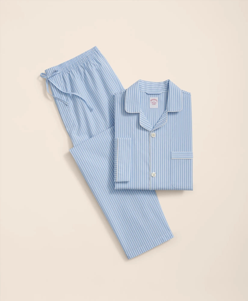 Cotton Broadcloth Bengal Striped Pajamas | Brooks Brothers online